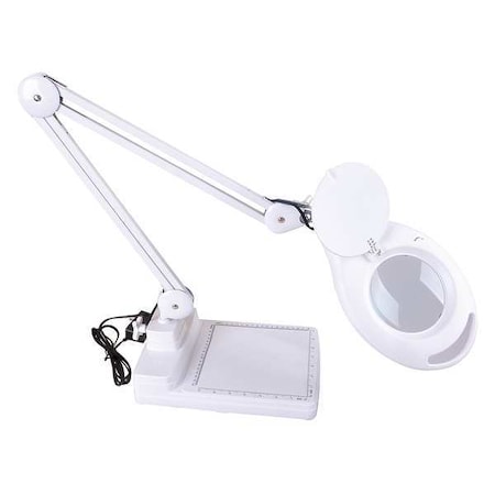 Zoro Select Magnifier Light, Articulating, AR 34 in, White 32PE54