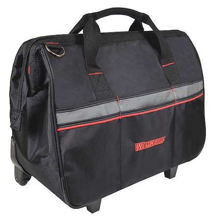 Westward Tool Bag, Black, Polyester, 21 Pockets 32PJ39
