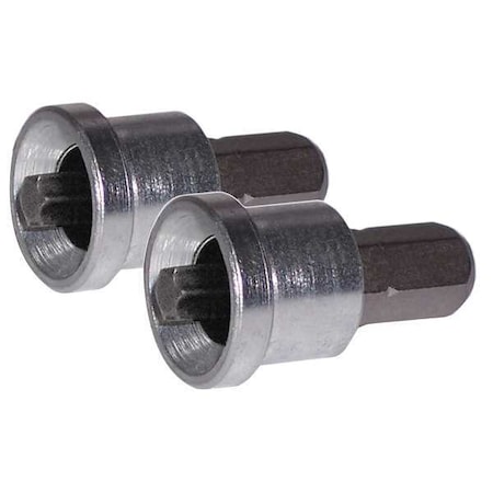 Zoro Select Deck Screw Bit, SAE, 1/4", HEX, T20, 1", PK2 79284