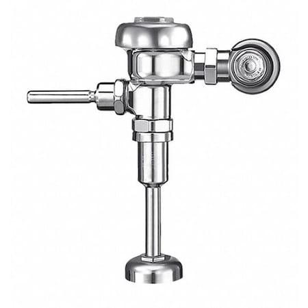 Sloan Manual Flush Valve, 0.5 gpf gpf, Polished Chrome, 3/4 in, 3/4 in Spud Coupling 3982628