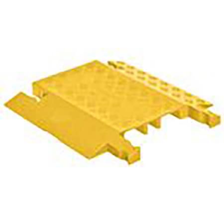 Guard Dog Cable Protector, 1-7/8 in H, 1-1/2 ft L, 19-3/4 in W, 1 Channel, Polyurethane, Yellow GD3-DO-Y
