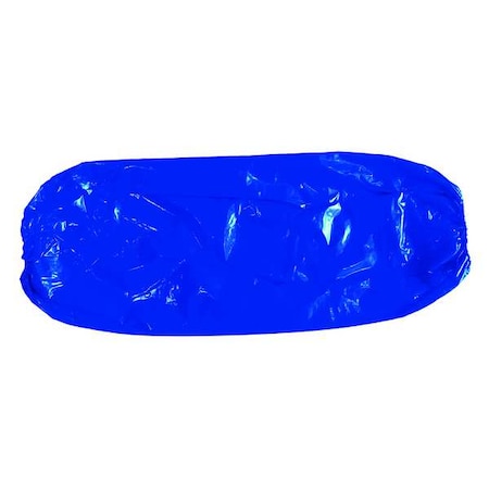 Condor Disposable Sleeve, Chemical Resistant, Polyethylene, Welded Seam, 18 in Length, Blue, PK100 32TL74