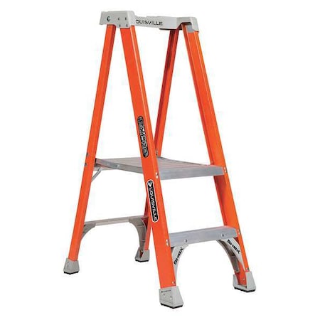 Louisville 4 ft 0.33 in Fiberglass Platform Stepladder, 300 lb Capacity FXP1702