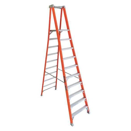 Louisville 11 ft 11 in Fiberglass Platform Stepladder, 300 lb Capacity FXP1710