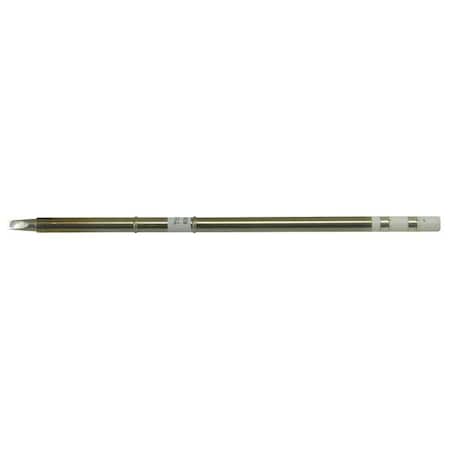 Hakko Soldering Tip, T15 Series. Chisel, 3.2mm x 10mm, For Use With Mfr. No. FM-2027 T15-DL32
