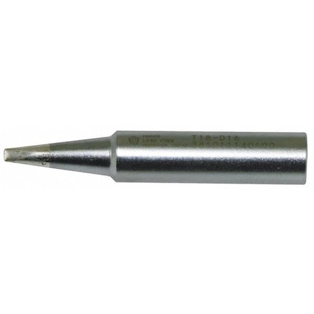 Hakko Soldering Tip, Chisel, 1.6mm x 14.5mm, For Use With C1148B, FX-8801 T18-D16