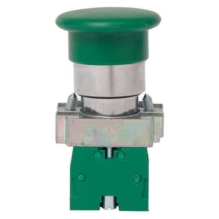 Dayton Push Button Operator, 22 mm, 1NO, Green 32UK32