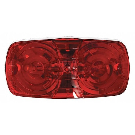 Peterson Clearance Marker Lamp, Red, Rectangle V138R