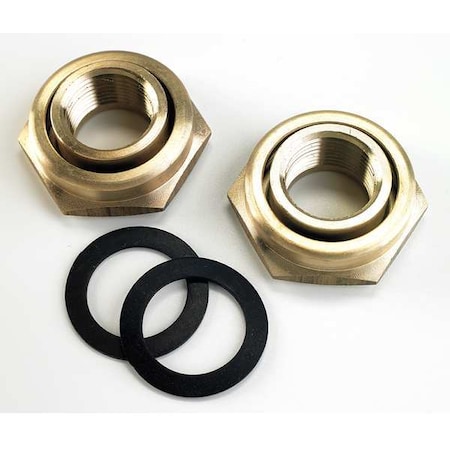 Armstrong Union Kit, 3/4 FNPT, 150 psi, LF Bronze, PK2 LF 3/4" FNPT UNION HARDWARE KIT