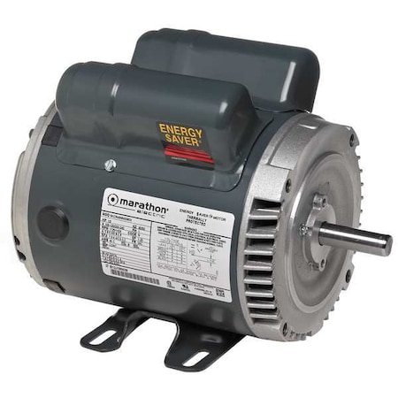 Leeson Capacitor-Start/Run General Purpose Motor, 1/2 hp HP, 120/240V AC Voltage, 56C Frame 056B17D11031