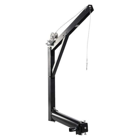 Vestil Davit Crane, 600 lb Capacity, 47 in Reach, 0 in to 84 in Lift Range, Black WTJ-HITCH
