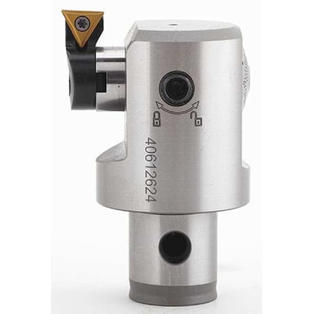 Parlec Boring Head, 2-51/64 in L, Steel PC6-3615