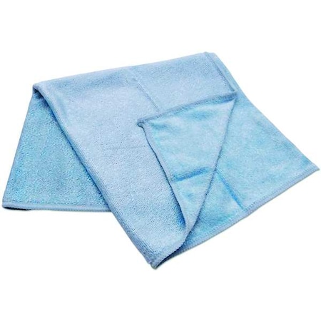 Tough Guy Microfiber Cloth Wipe 16" x 16", Blue, 24PK 32UV15