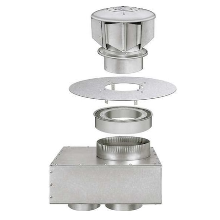 Dayton Horizontal Combustion Air Inlet Kit, 6 In 32V265