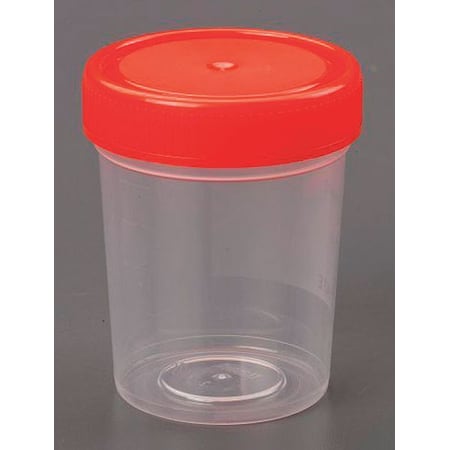 Zoro Select Specimen Container, w/ Lid, 4 Oz, PK280 32V491