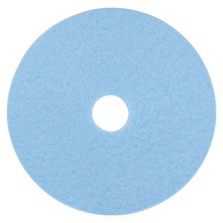 3M Burnishing Pad, 17 In, Sky Blue, PK5 3050-17