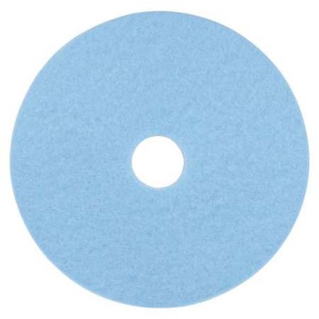 3M Burnishing Pad, 20 In, Sky Blue, PK5 3050