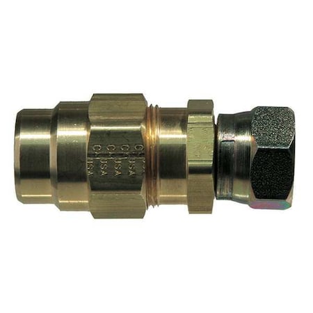 Tramec Strt, Brass, Comp. 1/2 in, MNPT 3/8 in 7733881