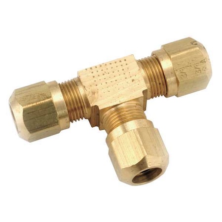 Anderson Metals Tee, Brass, Comp5/8", Comp5/8", Comp5/8" 1464X10