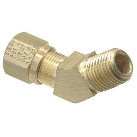 Tramec Male Elbow, Compression, Brass, 1/8In Pipe 980-4NS