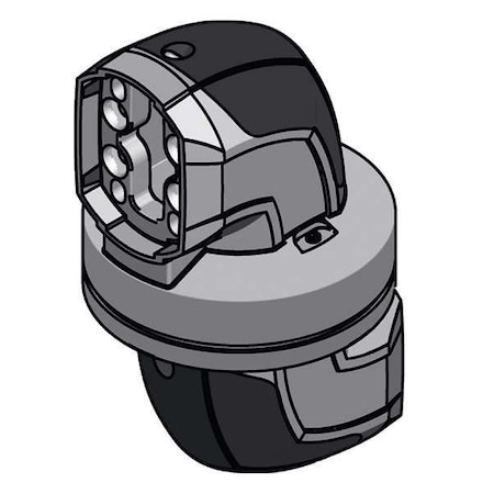 Rittal Arm Coupling Between Tubing Sections, NOVAL Accessory, Aluminum 6206620