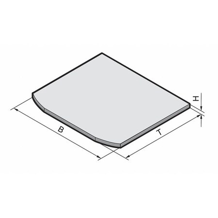 Rittal Worktop, 610in.Lx645in.W, Chipboard, Pl-Lam 6902300