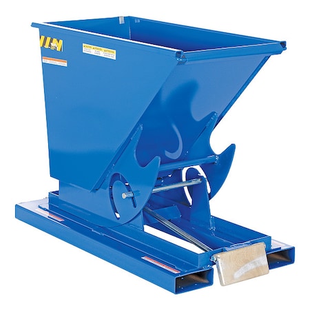 Vestil Self Dumping Hopper - Heavy Duty - Blue D-25-HD