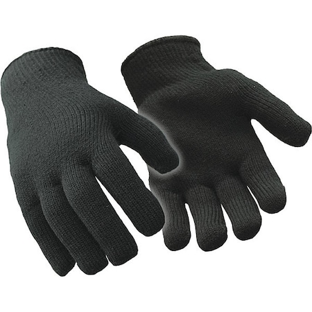 Refrigiwear Cold Protection Glove Liners, Acrylic Loop Terry Palm, Black, L/XL 0401RBLKLXL