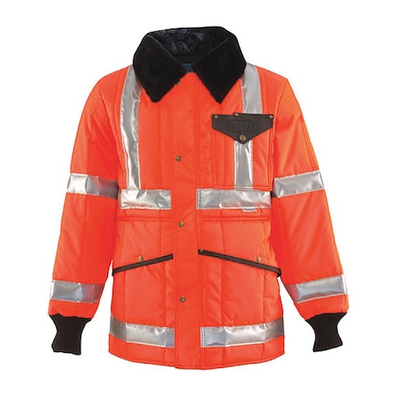 REFRIGIWEAR High-visibility Orange Hi-Vis Jacket size L Tall 0342THVOLARL2