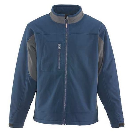 Refrigiwear Men's Insulated Softshell Jacket, 100% Polyester, Full