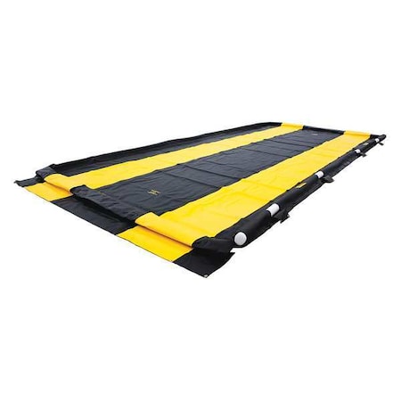 Justrite Washdown QuickBerm(R), 425 gal Spill Capacity, Vinyl Coated Fabric 28578