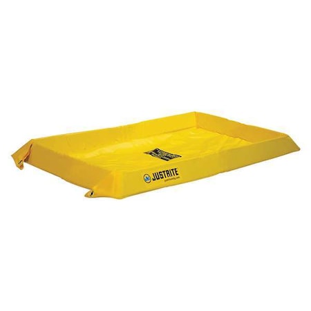 Justrite Spill Berm, 4 ft. L x 8 ft. W x 4 in. H 28410