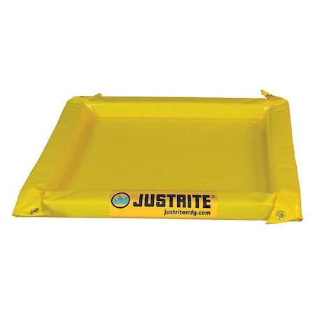 Justrite Spill Berm, 10 ft. L x 11 ft. W x 2 in. H 28424