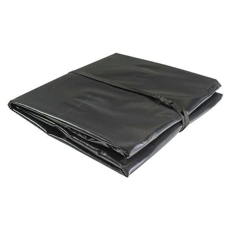 Justrite Containment Tarp, 60in. L x 60in. W, Black 28432