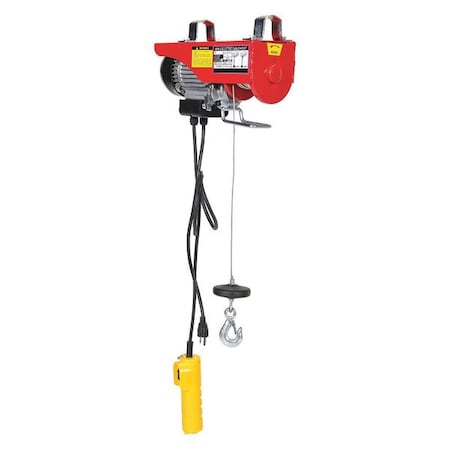 Vestil Mini Cable Hoist, 0.1 tons, Red MINI-2