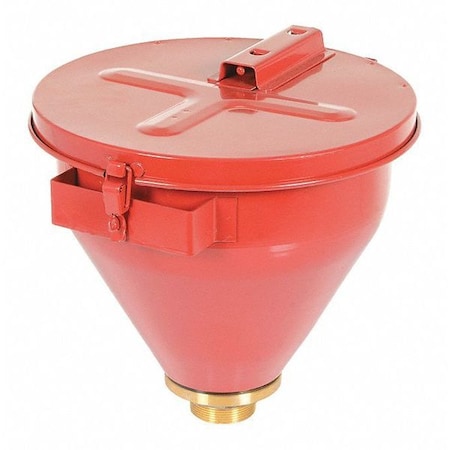 Vestil Steel Drum Funnel - Self Closing Lid DF-S