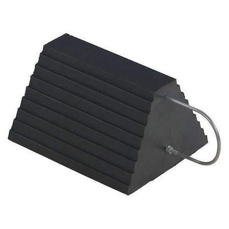 Vestil Molded Rubber Wheel Chock With U Handle RWC-9-U