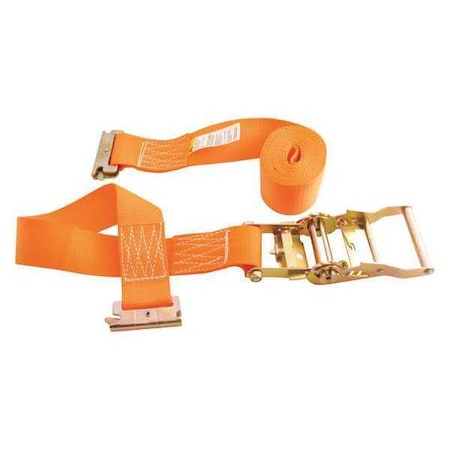 Vestil Ratcheting Cargo Strap With E-Clip STRAP-12-RE