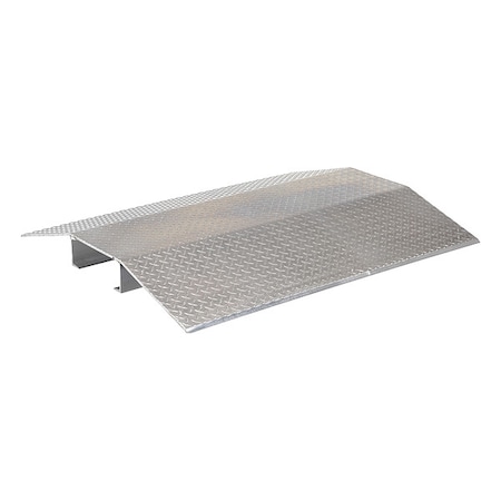 Vestil Cable Ramp, 4-3/8 in H, 4 ft L, 40 in W, 1 Channel, Aluminum, Silver FHCR-48-40-8-4H