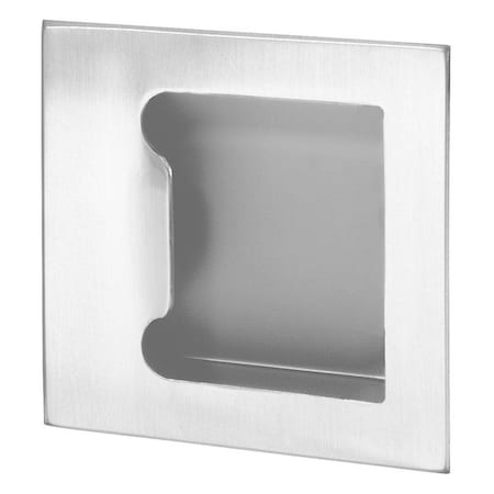 Rockwood Flush Door Pull, Brass, Bronze, 5"L x 5"W, 0.125" Proj. BF97L.32D