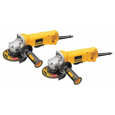 Dewalt Angle GrInder, 4-1/2In, 10 A, 11, 000 RPM (2 Pack) D28402-2