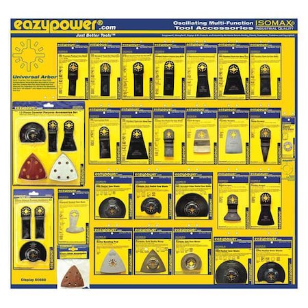 EAZYPOWER Oscillating Tool Accessories, 4in, 28 pcs. 50688-1