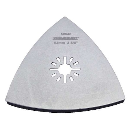 Zoro Select Delta Sanding Pad, Steel Alloy, 3-5/8in. 50648