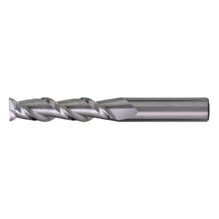 Cleveland 2-Flute Carbide Square Single-End HP End Mill for Alum CTD CEM-AM2 Bright 1/8x1/8x3/8x1-1/2 C60478