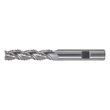 Cleveland 3-Flute Carbide HP Square Single Roughing End Mill CTD CEM-RA Bright 3/4x3/4x2-1/4x5 C60467