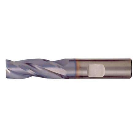 Cleveland 3-Flute SC HP CrnRad Single EndMill for Steel&Stainless CTD CEM-EMS-3-TA TiAlN 3/8x3/8x1/2x2x0.02CR C80381