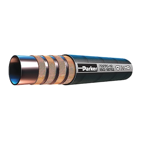 Parker Hydraulic Hose, 1/2" I.D, 50 ft. L 722TC-8-BX