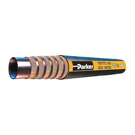 Parker Hydraulic Hose, 1-1/2" I.D, 50 ft. L 797TC-24-BX