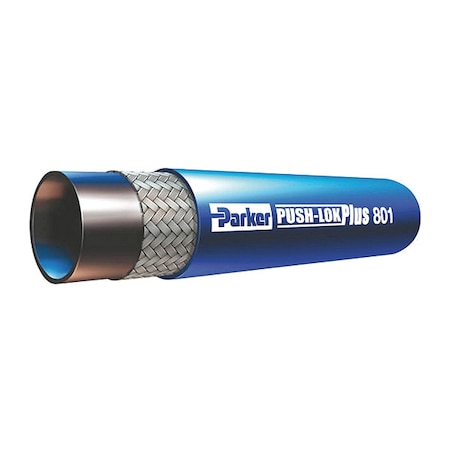 PARKER Hydraulic Hose, 1/2" I.D, 50 ft. L 801-8-BLK-BX