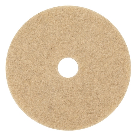 3M Burnishing Pad, 27 In, Tan, PK5 3500